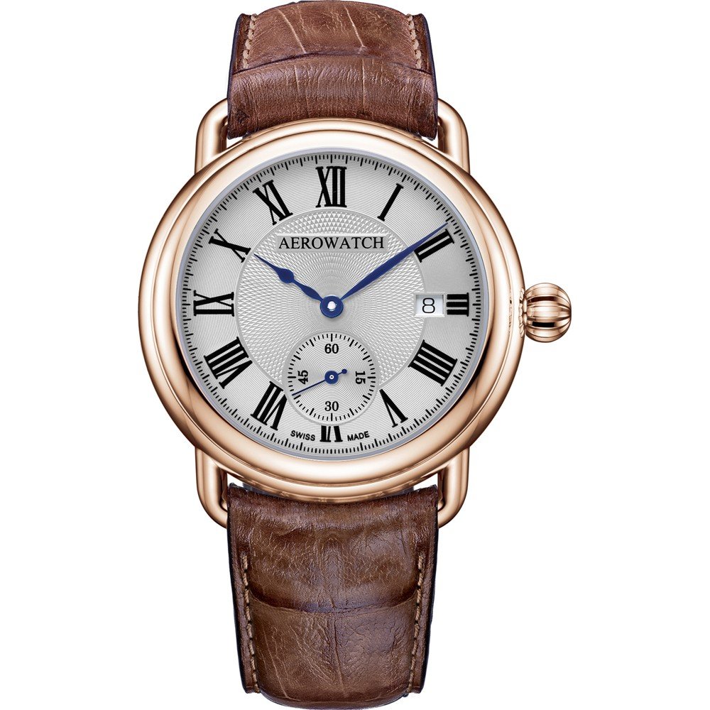 Aerowatch 1942 76983-RO02 1942 - Small Second Horloge