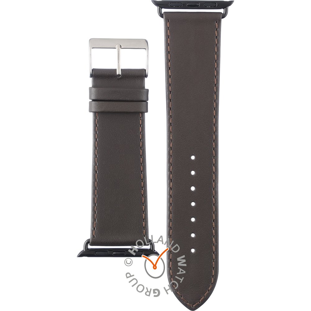 Apple Watch APBR24BL-M Brown leather 24 mm - Medium Horlogeband
