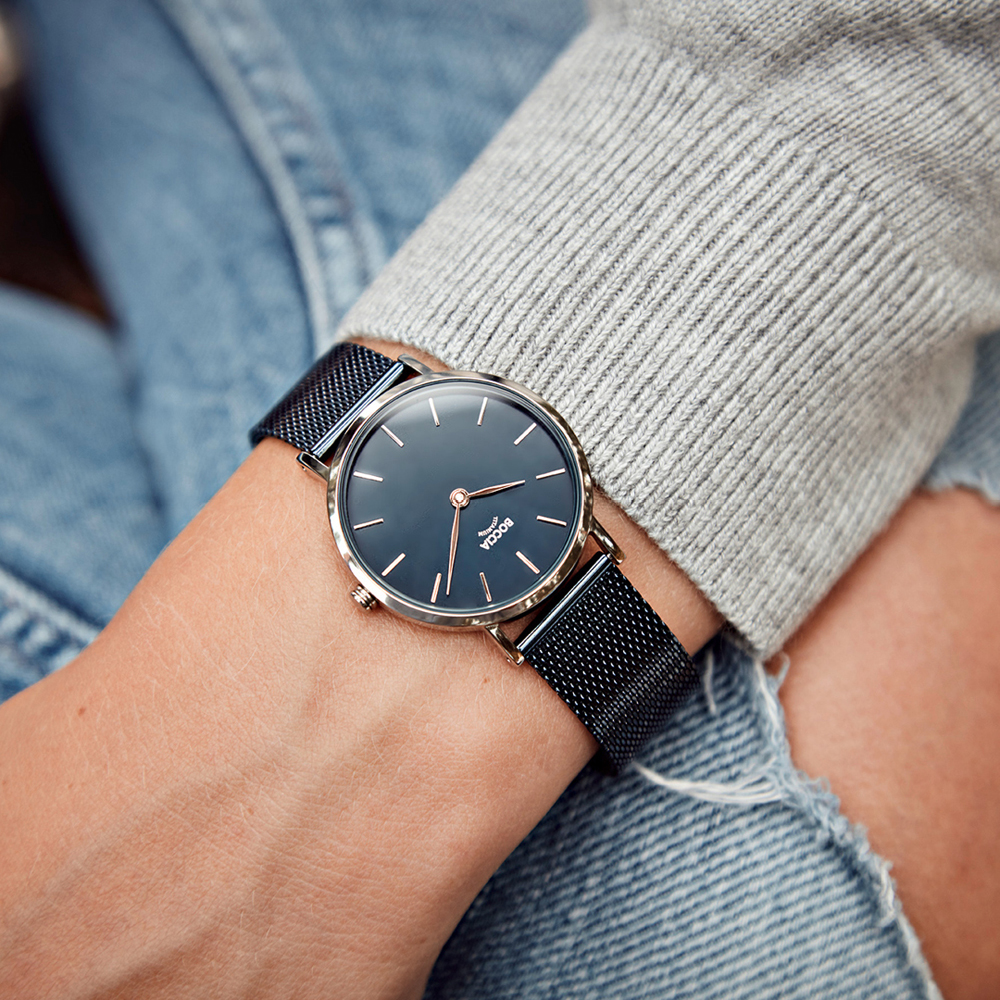 Boccia 3281-07 horloge • EAN: 4040066248172 • Horloge.nl