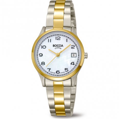 Boccia Titanium Wit Heren Horloge 2002-3607-04