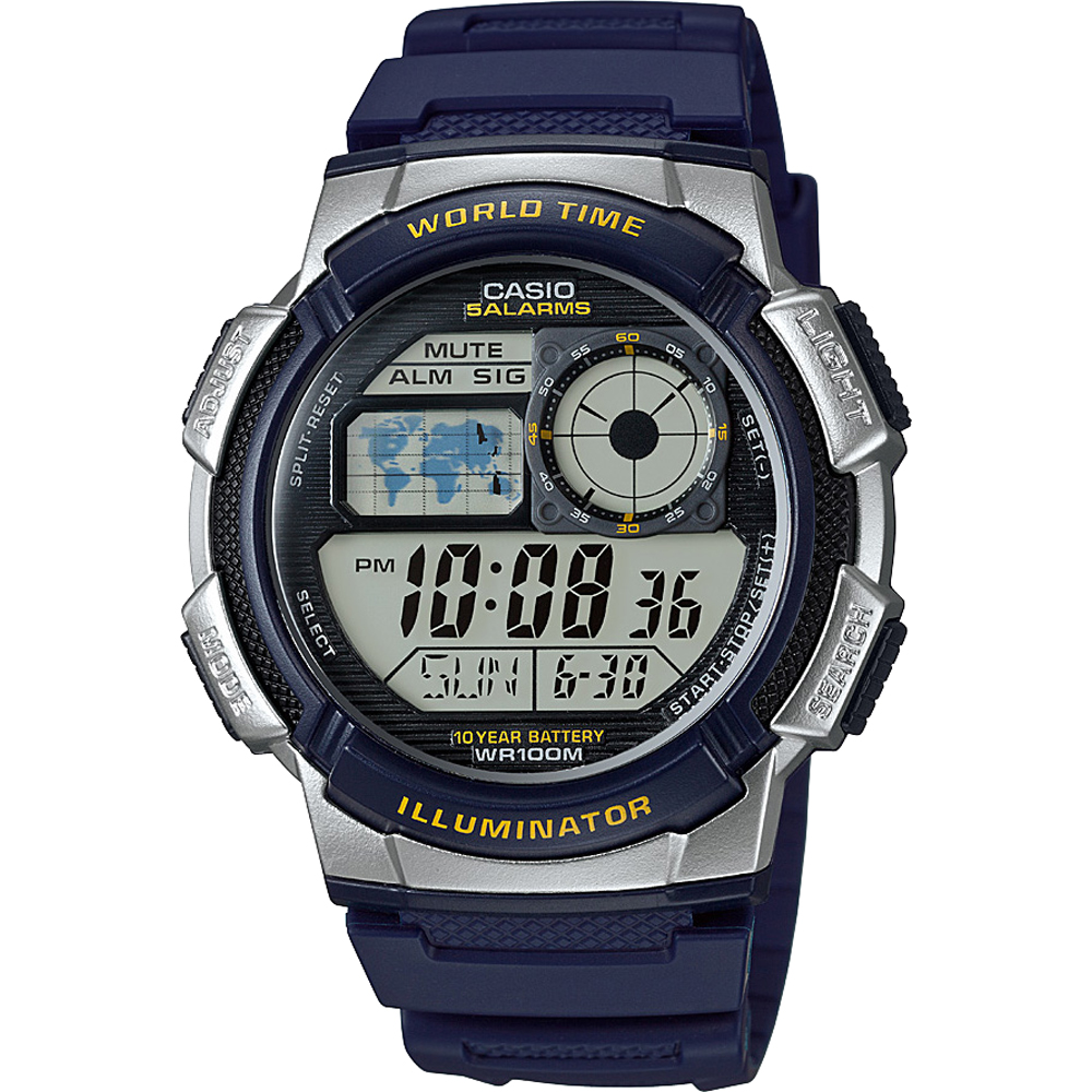 Casio Collection AE-1000W-2AVEF World Time Horloge