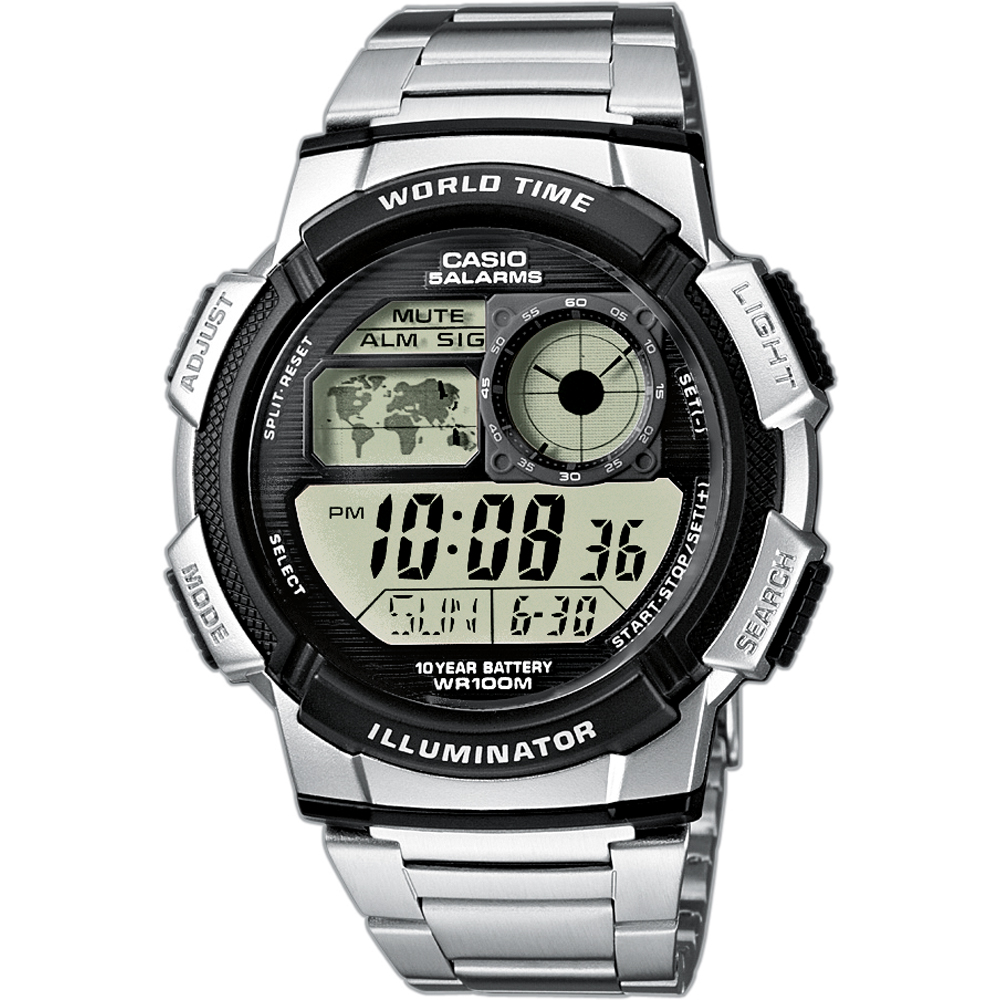 Casio Collection AE-1000WD-1AVEF World Time Horloge