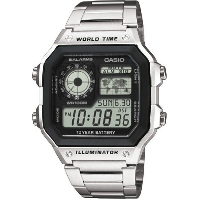 Casio Timeless AE-1200WHD-1AVEF-SC World Time Horloge