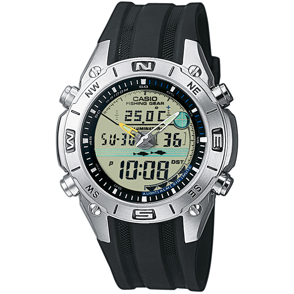 Casio Watch Ana-Digi Fishing Gear AMW-702-7AVEF