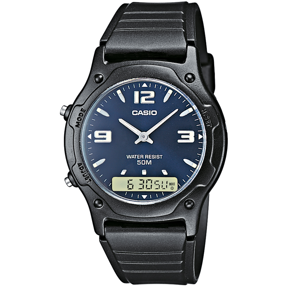 Casio Vintage AW-49HE-2AVEG Dual Time Horloge