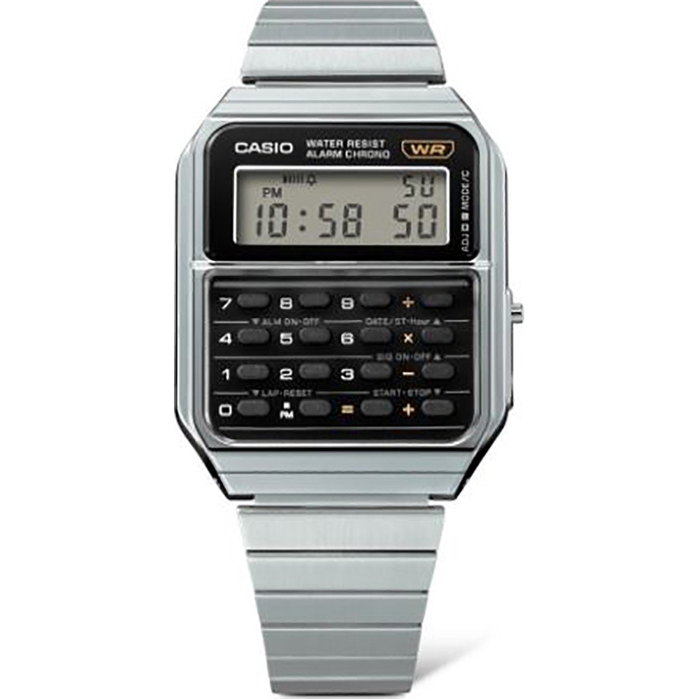Casio Vintage CA500WE1AEF Vintage Calculator Horloge • Horloge.nl