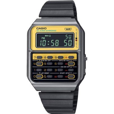 Casio Vintage CA-500WEGG-9B Retro Pop Calculator Horloge