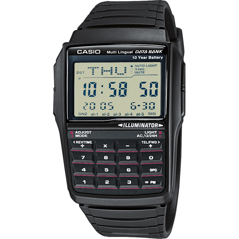 Casio Vintage DBC-32-1AES Databank Calculator Horloge