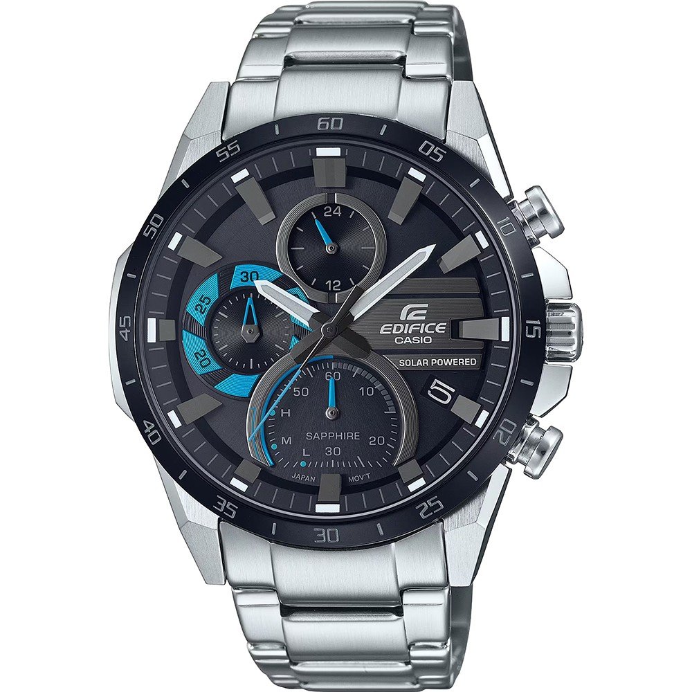 Casio Edifice Classic  EFS-S620DB-1BVUEF New Solar - Black & Blue Horloge