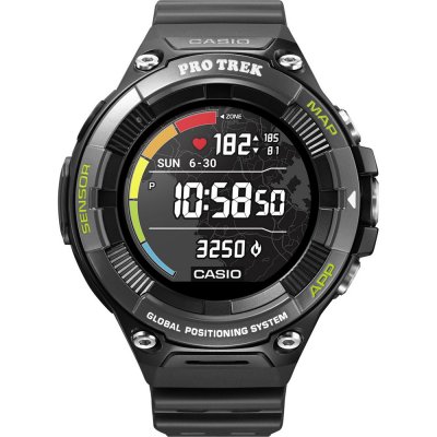 Horloge.nl Casio Pro Trek Smart 57.7 mm Returned watch with new charging cable and damaged box aanbieding