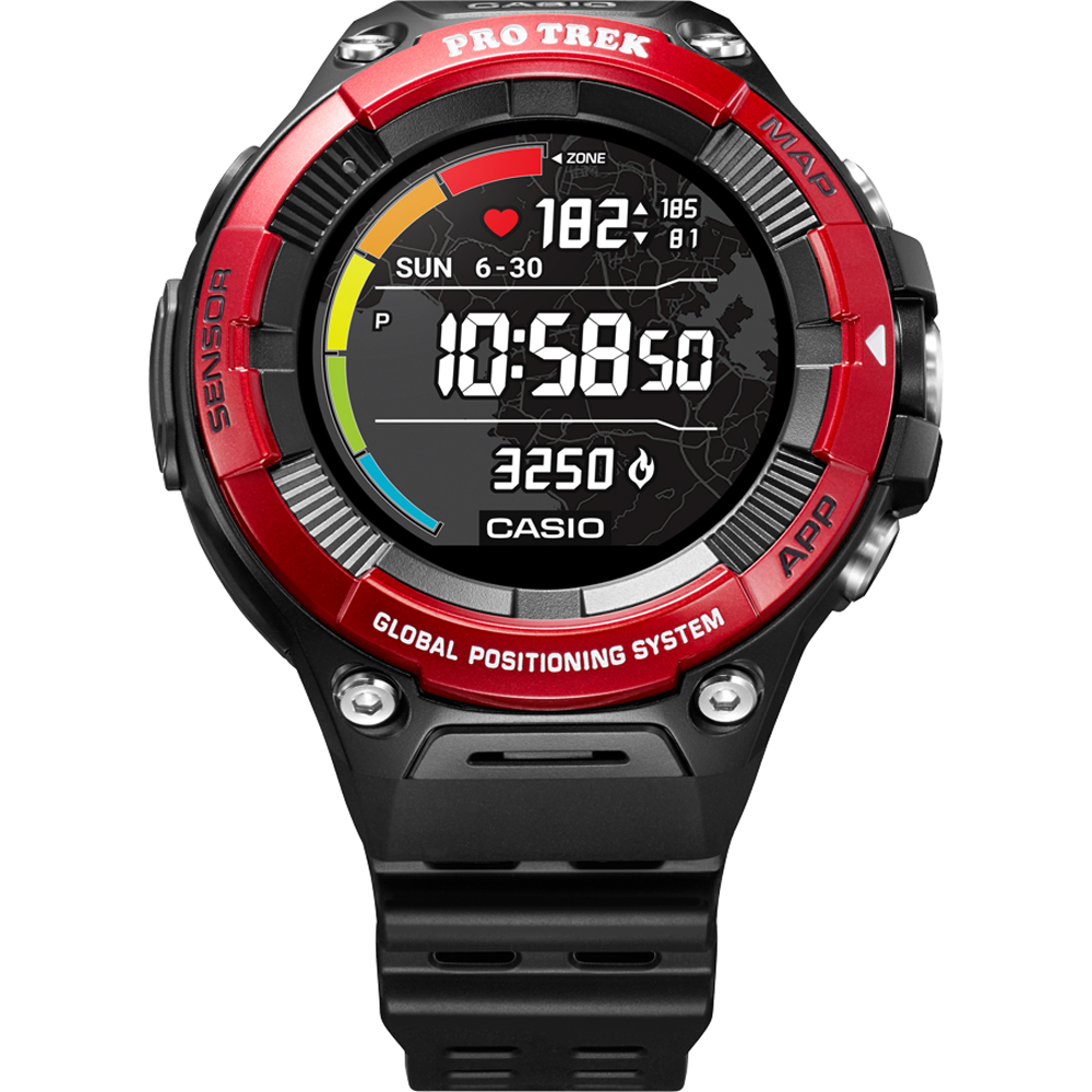 Casio Smart WSD-F21HR-RDBGE Pro Trek Smart Horloge