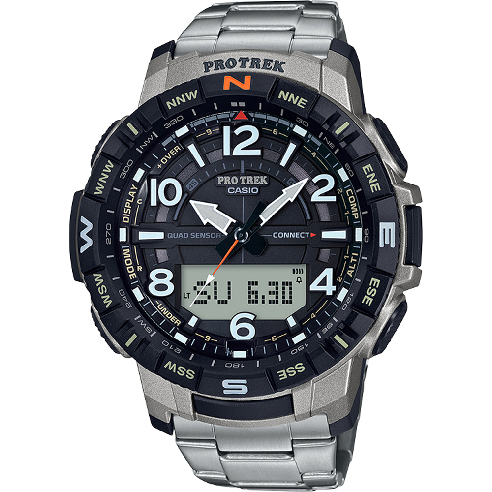 Casio Smart PRT-B50T-7ER Pro Trek Titanium Horloge