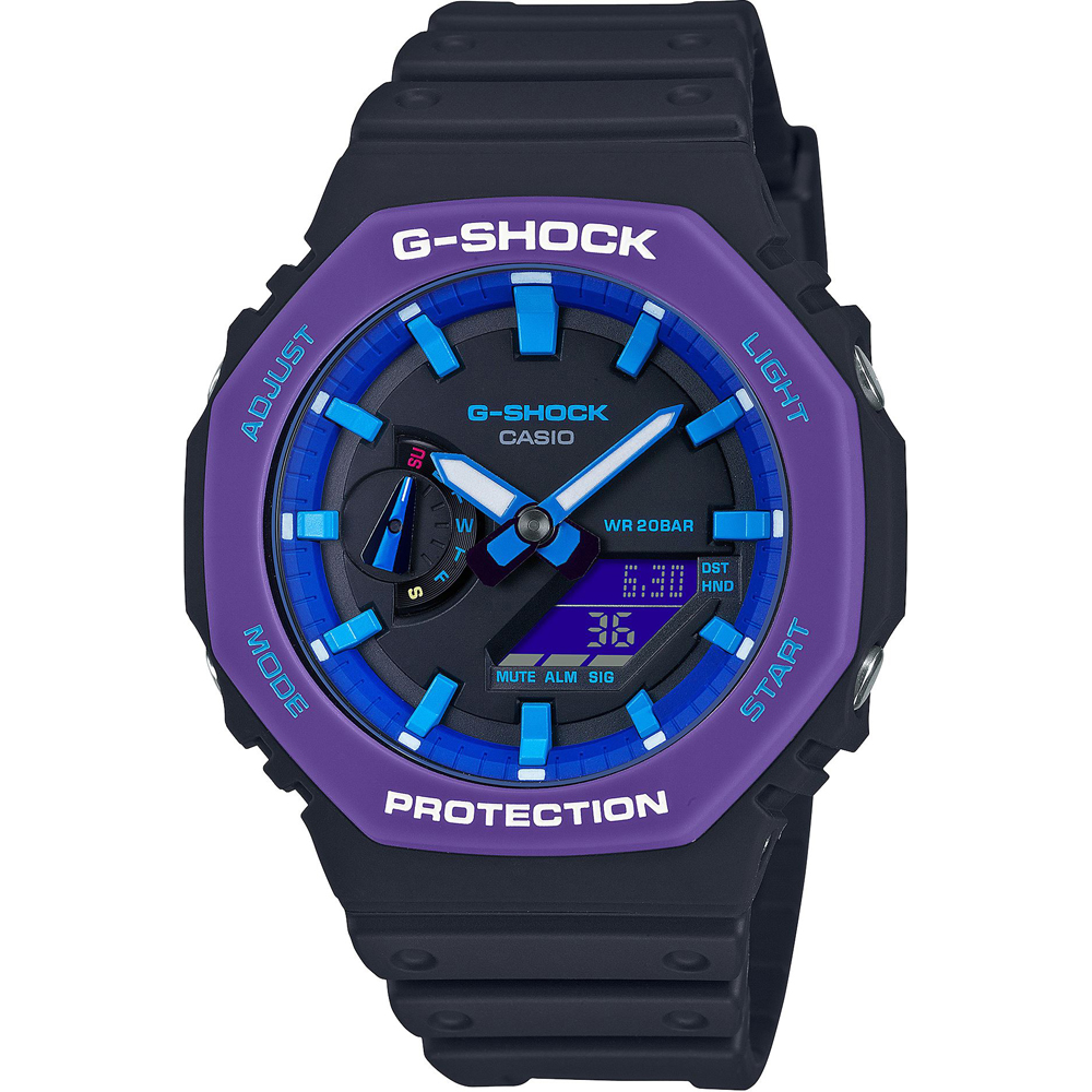 G-Shock Classic Style GA-2100THS-1AER Carbon Core - Throwback 90's Horloge