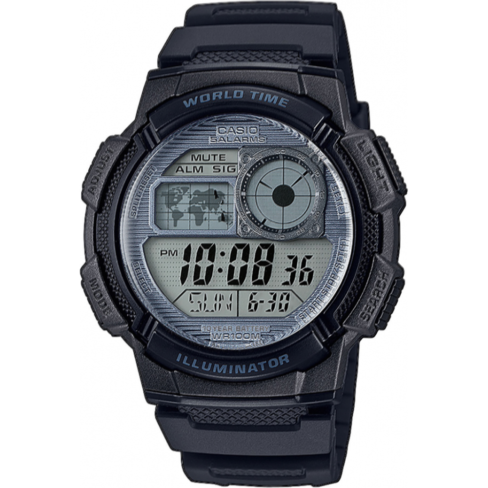 Casio Collection AE-1000W-7AVEF World Time Horloge
