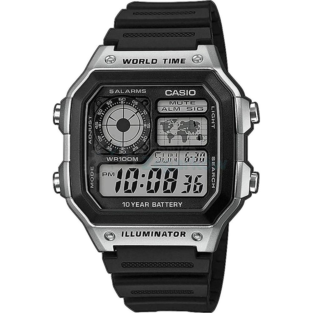 Casio Collection AE-1200WH-1CVEF World Time Horloge