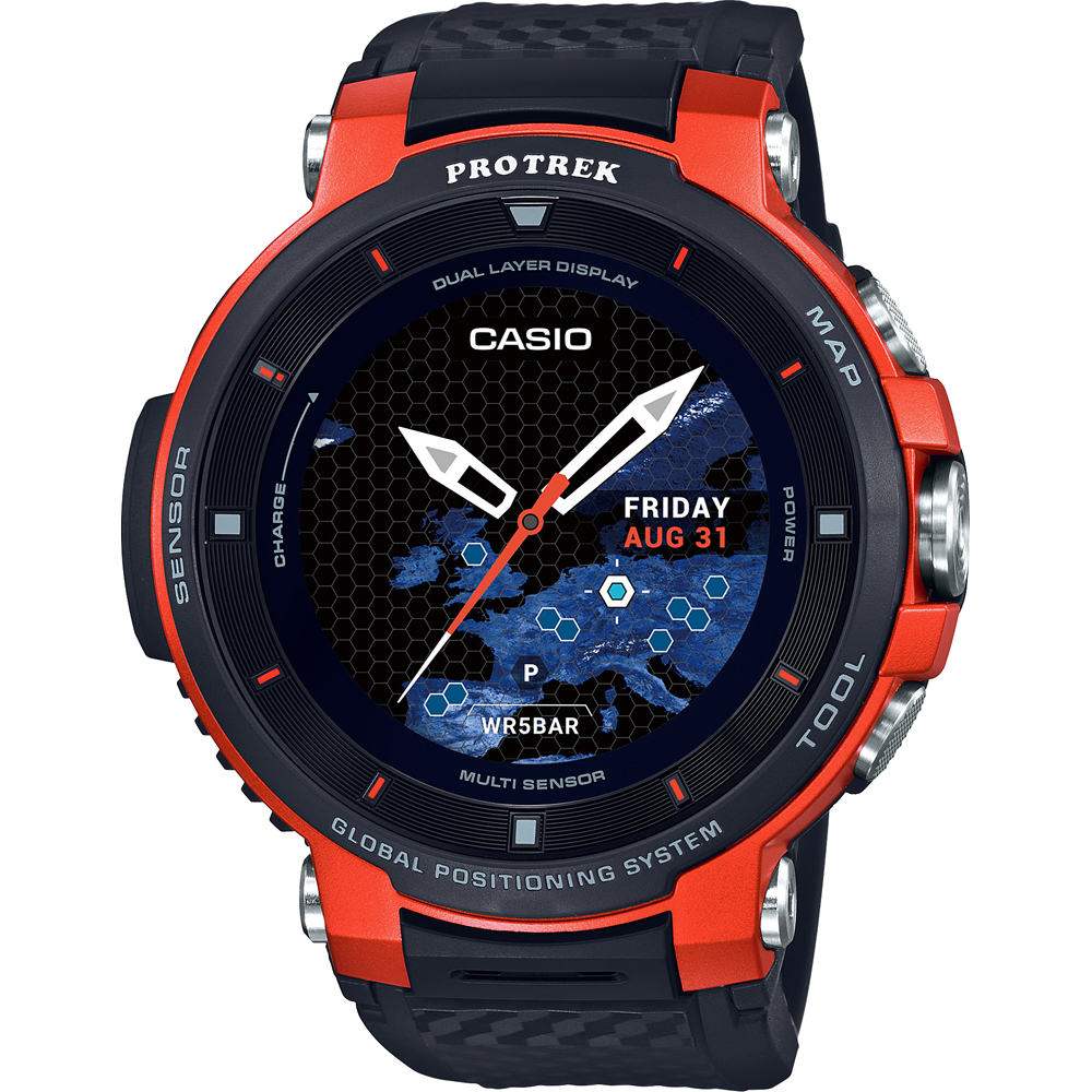 Casio Smart WSD-F30-RGBAE Pro Trek Smart Horloge