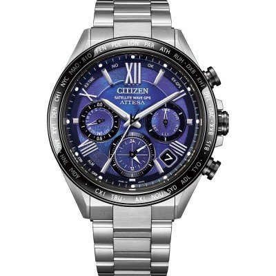 Citizen Satellite Wave GPS CC4075-50L Attesa - Unite with Blue Horloge