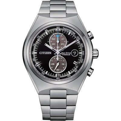 Horloge.nl Citizen Super Titanium 43 mm Chronograaf op zonne-energie aanbieding