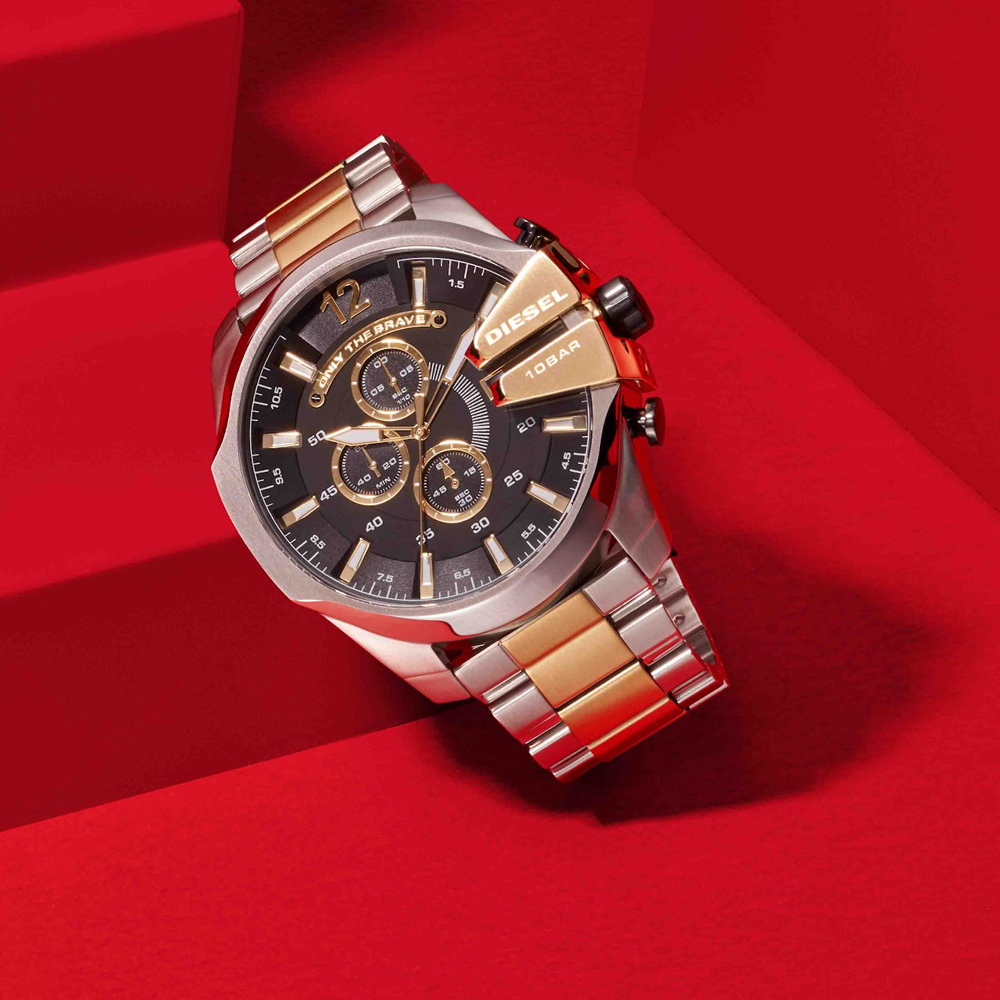 Diesel XL DZ4581 Mega Chief horloge • EAN: 4064092084610 • Horloge.nl