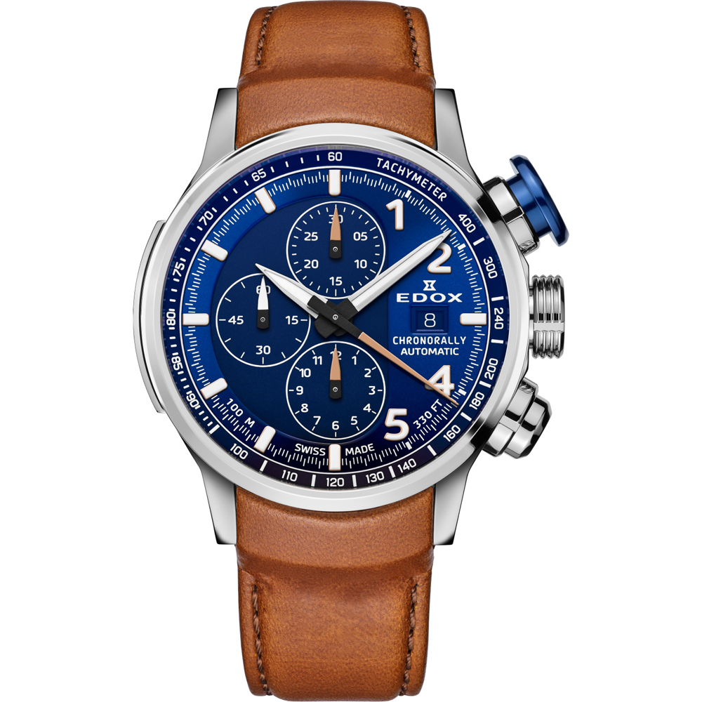 Edox Chronorally 01129-TBUCBR-BUBR Chronorally Automatic Horloge