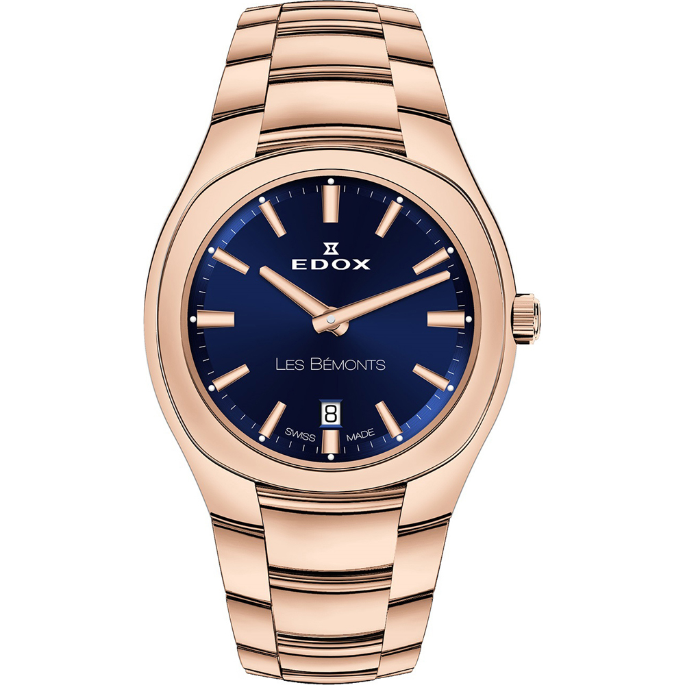 Edox 57004-37R-BUIR Les Bémonts Horloge