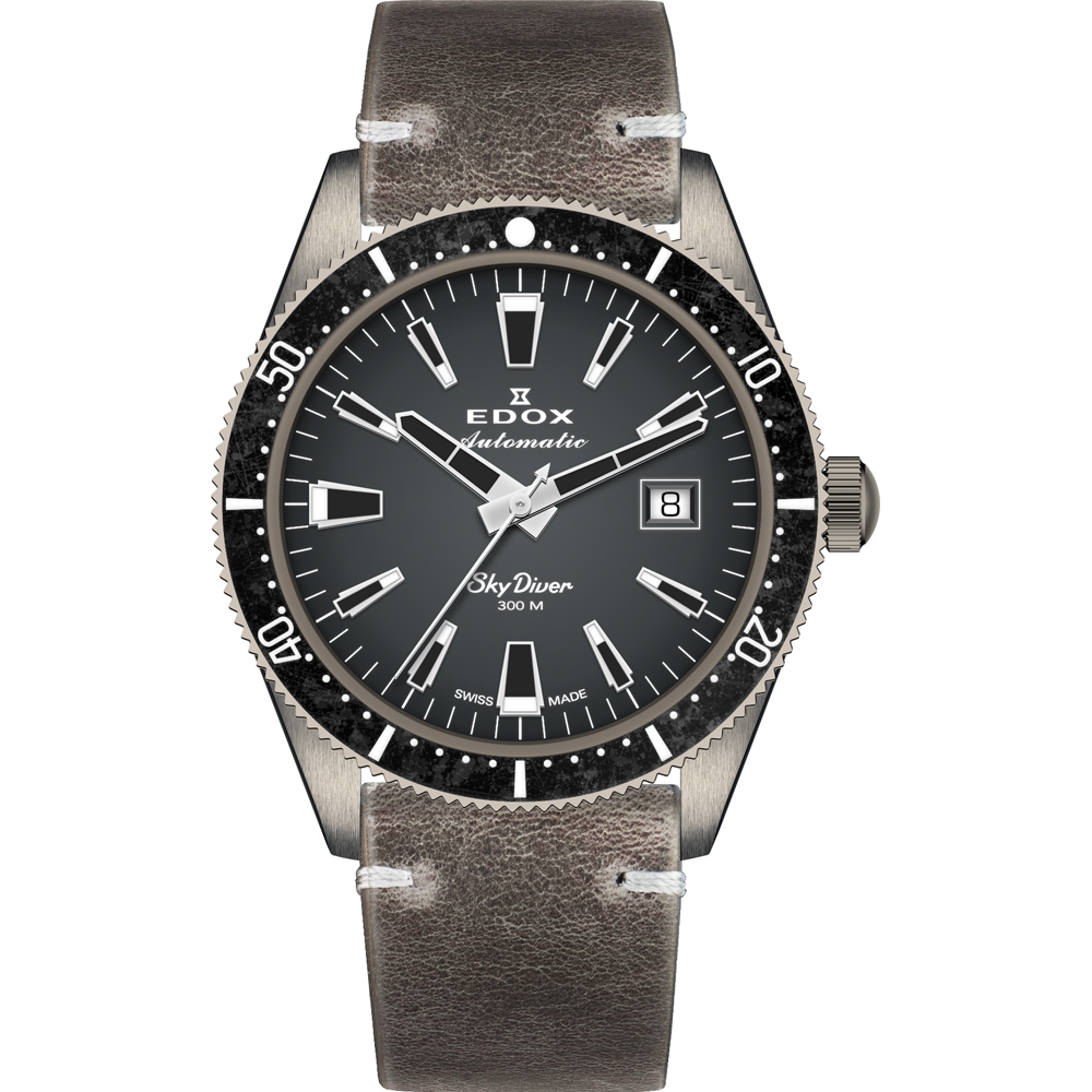 Edox Skydiver 80126-3VIN-GDN Horloge • EAN: 7640428080975 • Horloge.nl