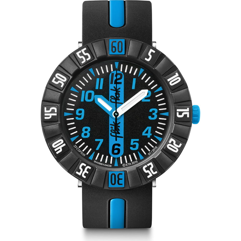 Flik Flak 7+ Power Time FCSP031 Blue Ahead Horloge