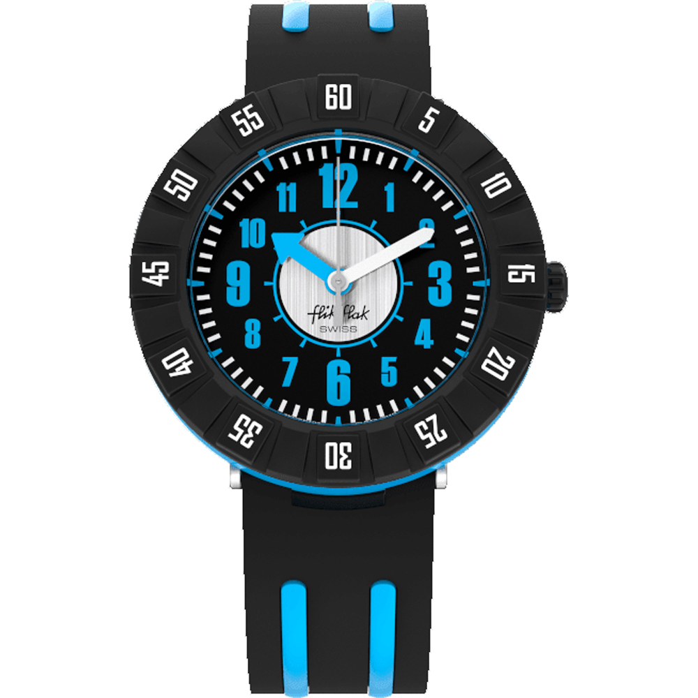 Flik Flak 7+ Power Time FCSP104 Blue Ahead Horloge
