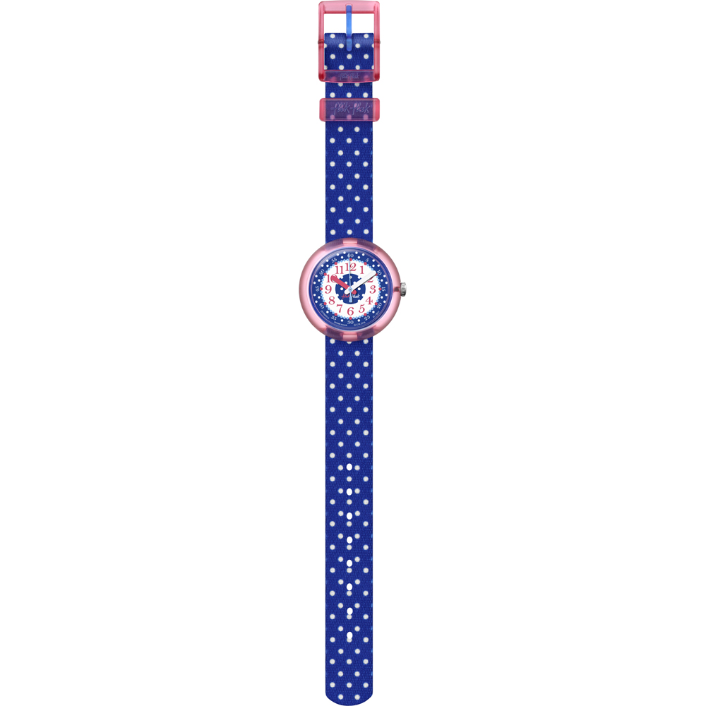 Flik Flak 5+ Power Time FPNP013 Blue Crumble Horloge