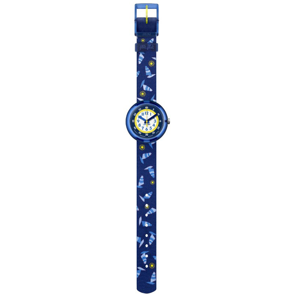 Flik Flak 5+ Power Time FPNP011 Blue Summer Horloge