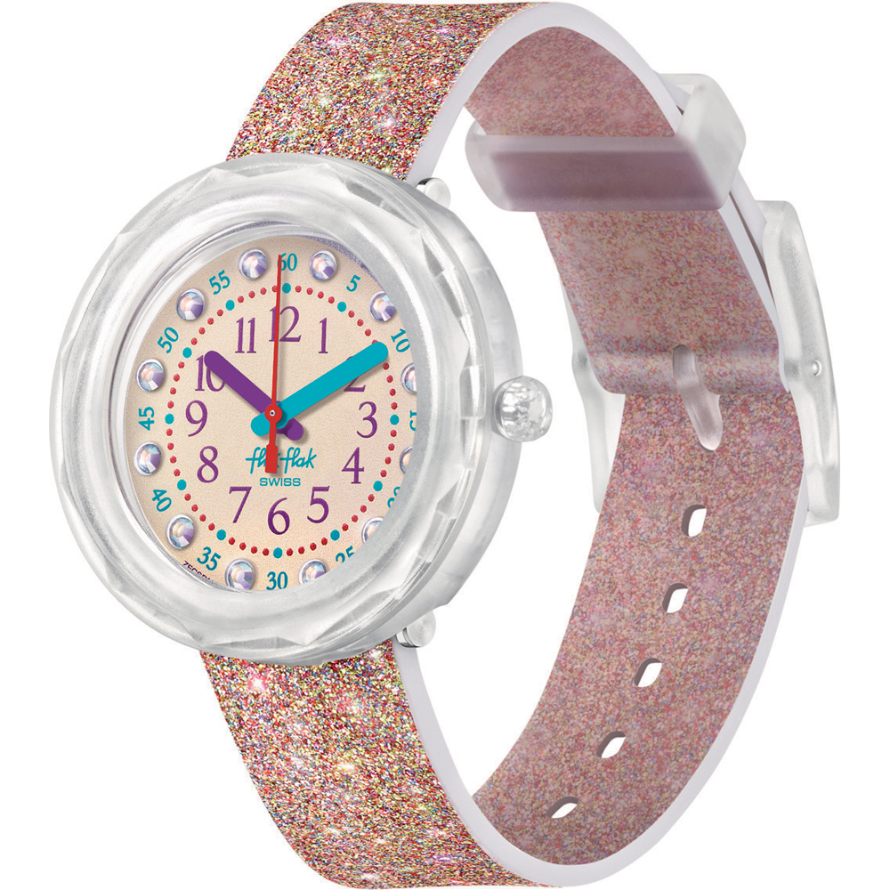 Flik Flak 5+ Power Time FCSP113 Confetti Party Horloge