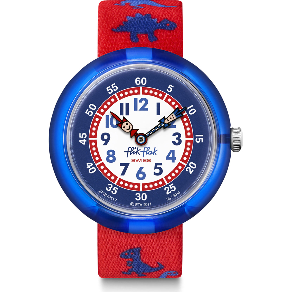 Flik Flak 3+ Story Time FBNP117 Dinosauritos Horloge