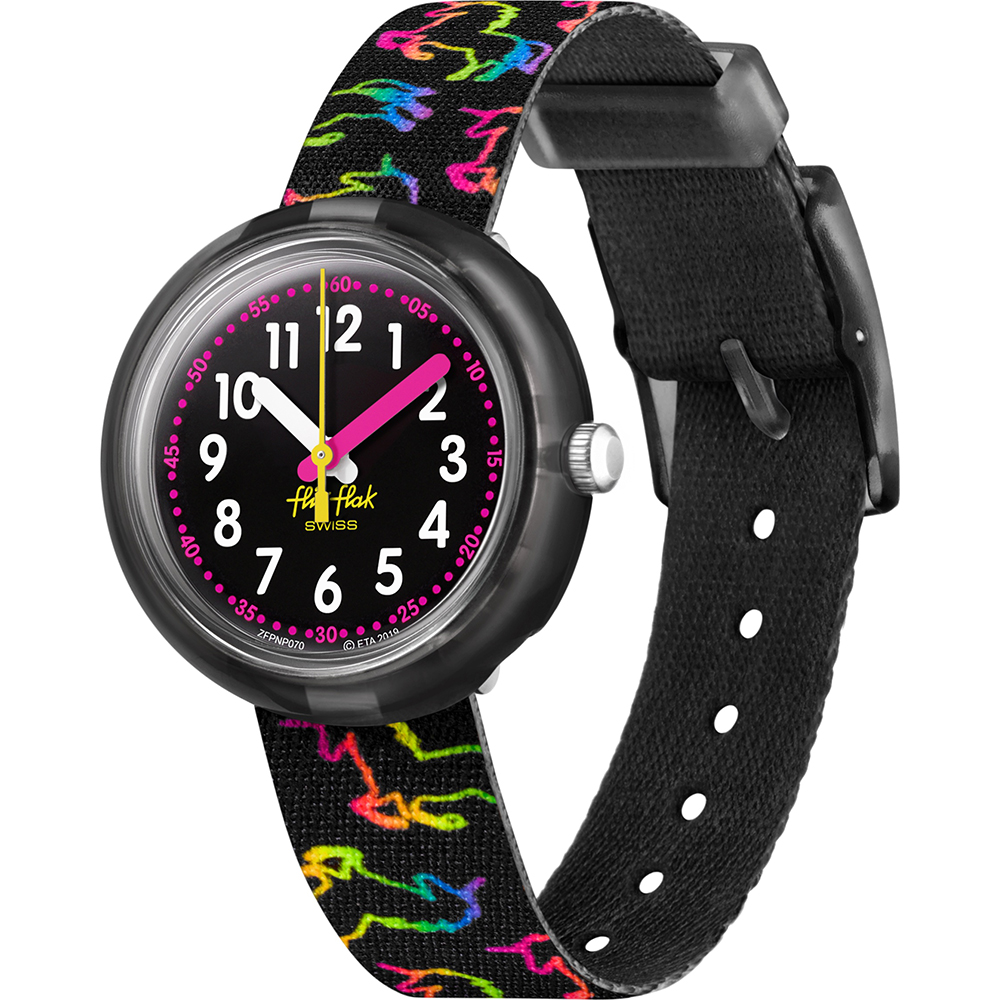 Flik Flak 5+ Power Time FPNP070 Disco Unicorn Horloge