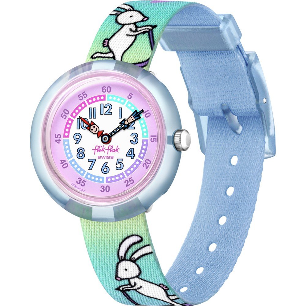 Flik Flak 3+ Story Time FBNP207 Be Hoppy! Horloge