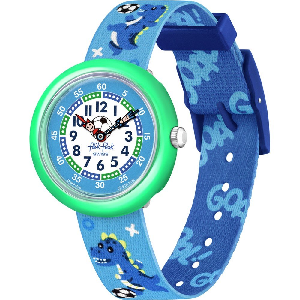 Flik Flak 3+ Story Time FBNP209 Soccerozaurus Horloge