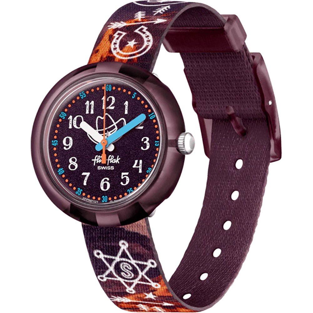 Flik Flak 5+ Power Time FPNP121 Yee Ha! Horloge