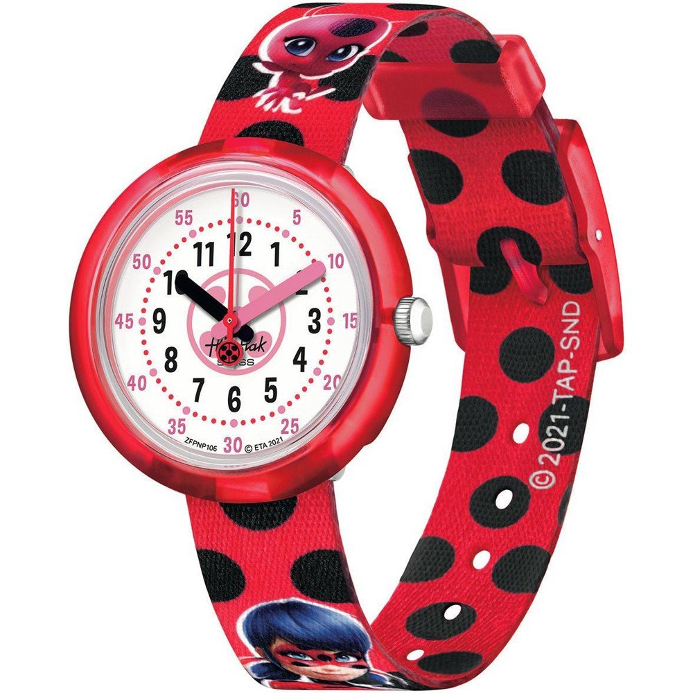 Flik Flak 5+ Power Time FPNP106 Miraculous Ladybug Horloge