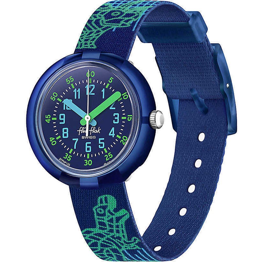 Orologio Da Bambino Flik Flak Cyberozaurus FPNP135 – Design Dinosauri, Cinturino Regolabile, Resistente E Divertente