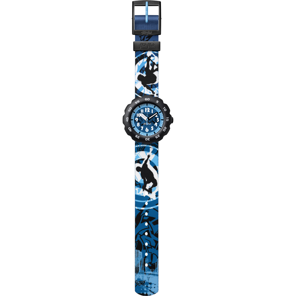 Flik Flak 5+ Power Time FPSP007 Skater Boy Horloge