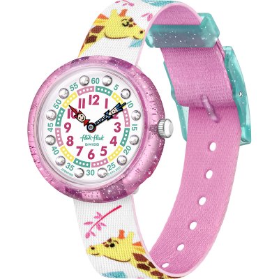 Flik Flak 3+ Story Time FBNP169 Giraffic Park Horloge
