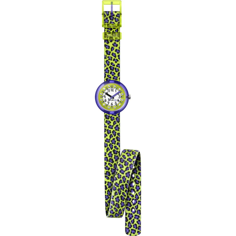 Flik Flak 5+ Power Time FPNP009 Green Jubatus Horloge