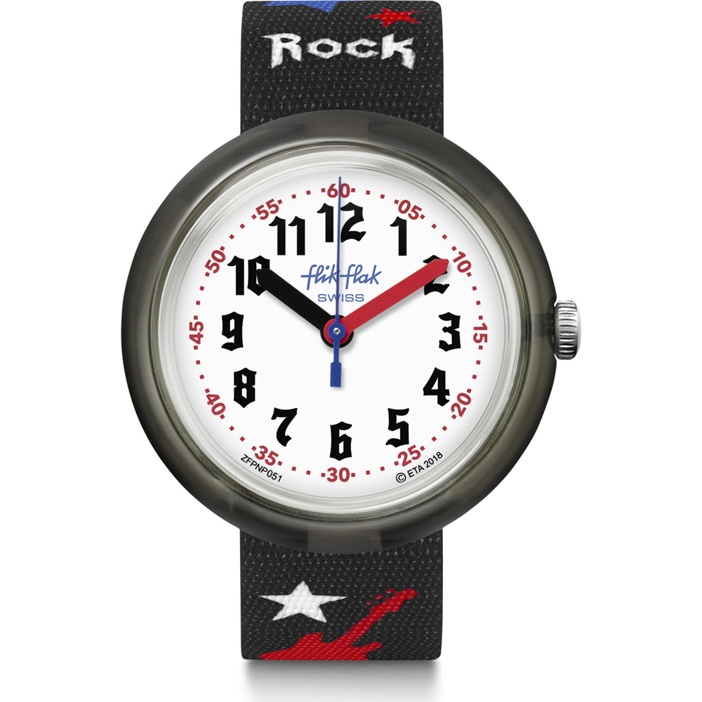 Flik Flak 5+ Power Time FPNP051 Let's Rock Horloge