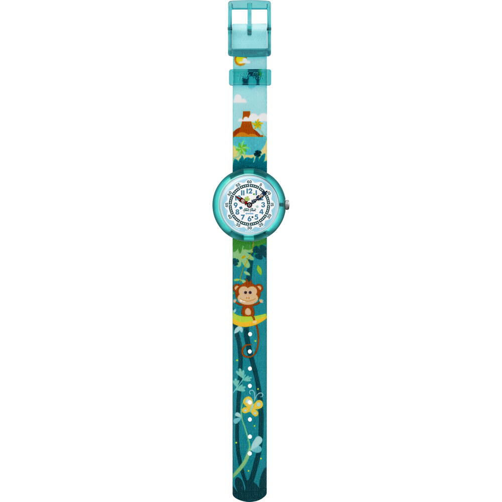 Flik Flak 3+ Story Time FBNP128 Monkeynesia Horloge