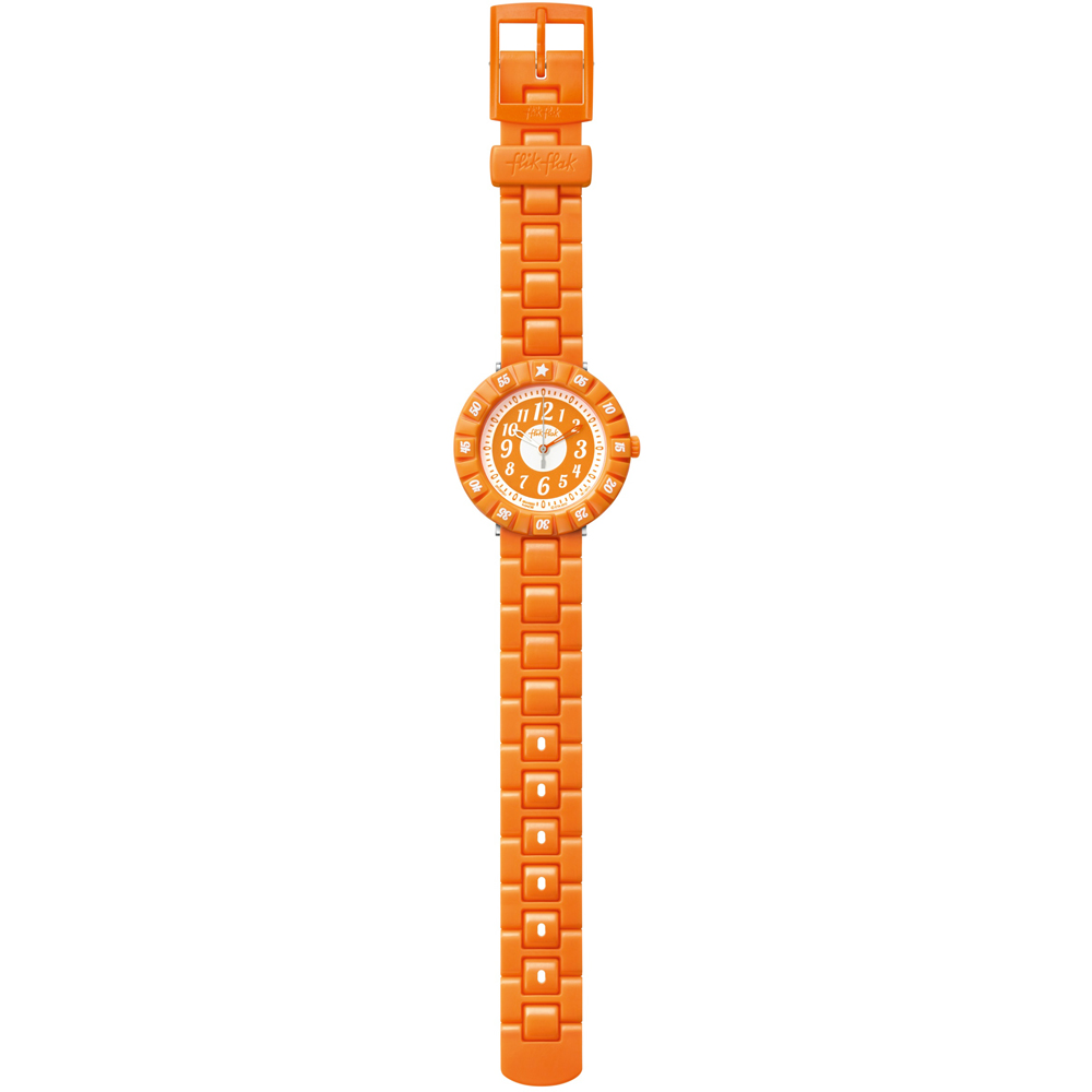 Flik Flak 7+ Power Time FCSP001 Orange Color Shake Horloge