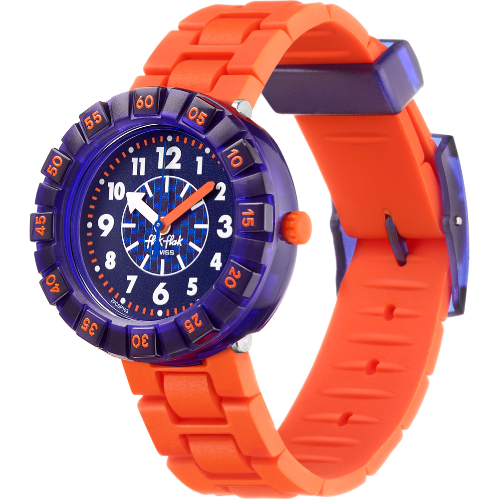 Flik Flak 7+ Power Time FCSP103 Orangebrick Horloge