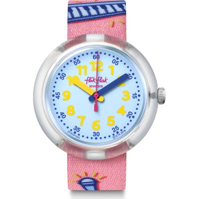 Flik Flak 5+ Power Time FPNP049 Popink Horloge