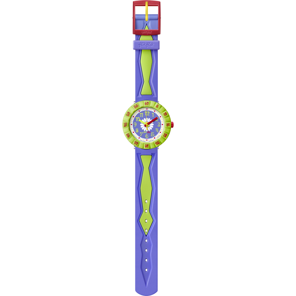 Flik Flak 7+ Power Time FCSP035 Purple Flower Horloge