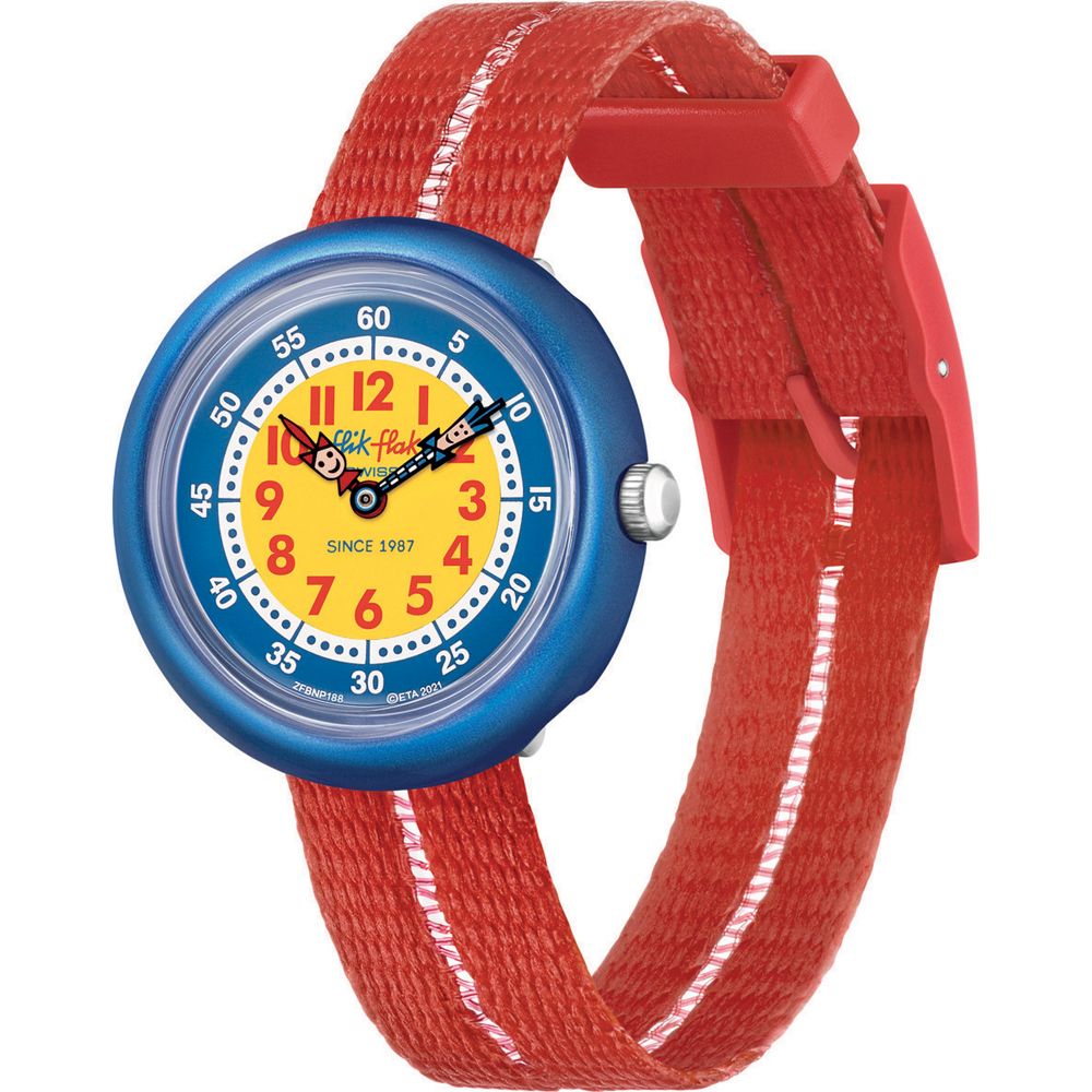 Flik Flak 5+ Power Time FBNP188 Retro Red Horloge