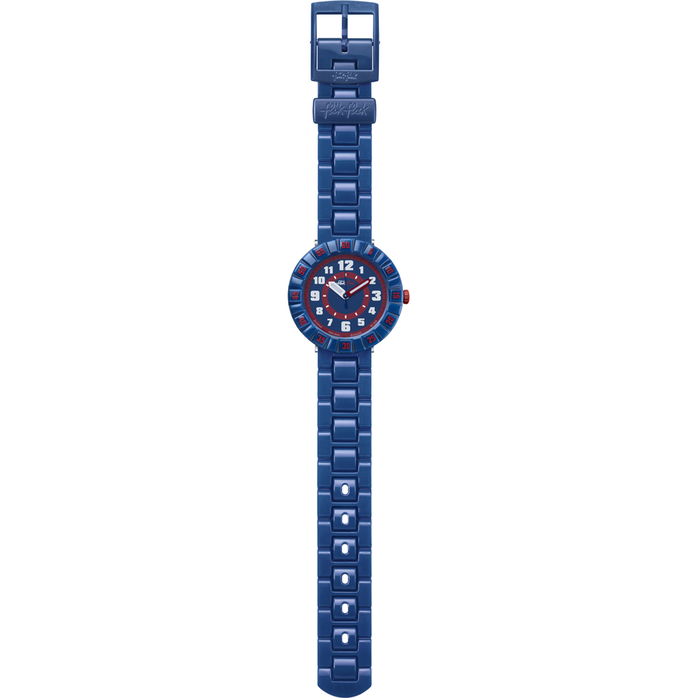 Flik Flak 7+ Power Time FCSP040 Seriously Navy Horloge