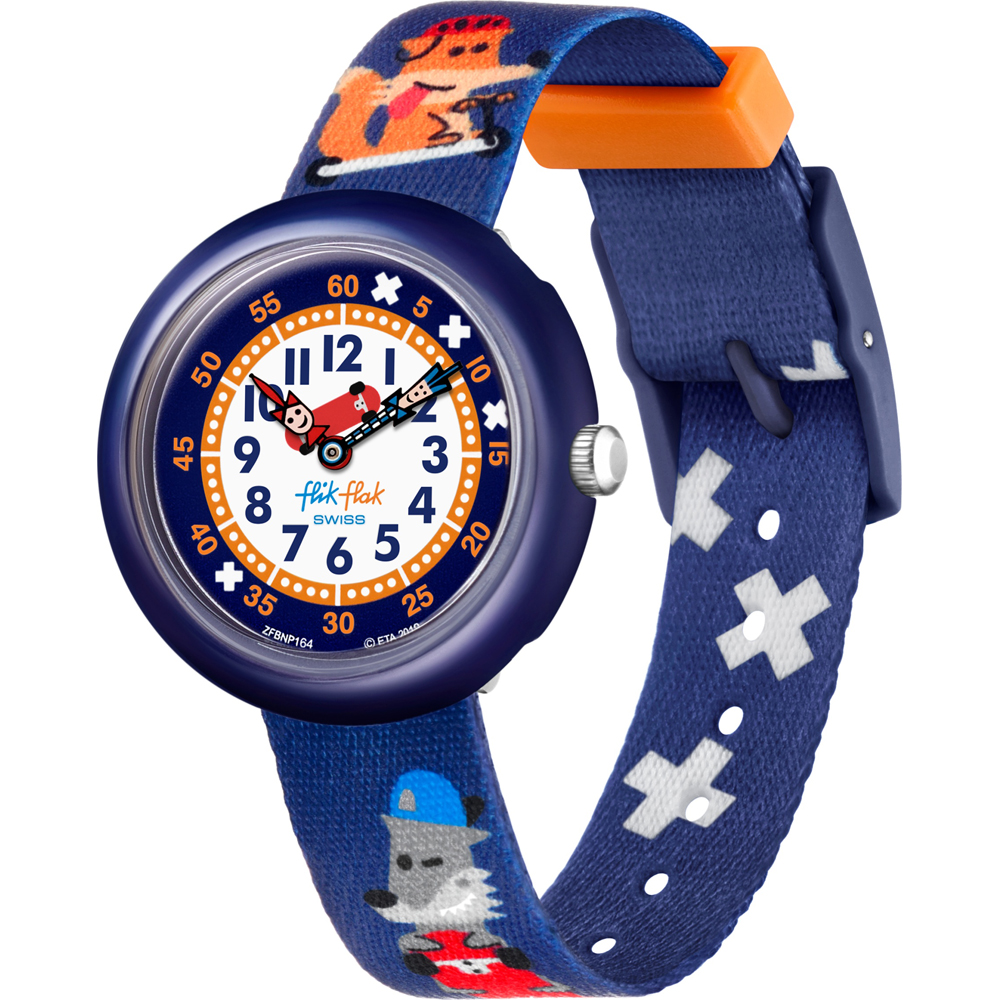 Flik Flak FBNP164 Sk8fox horloge • EAN: 7610522825567 • Horloge.nl